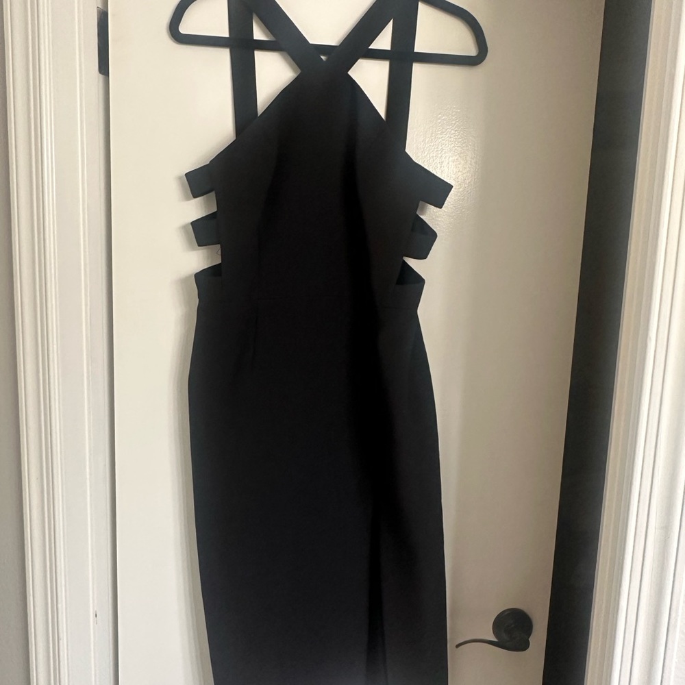 BCBGMaxAzria Black Backless Dress